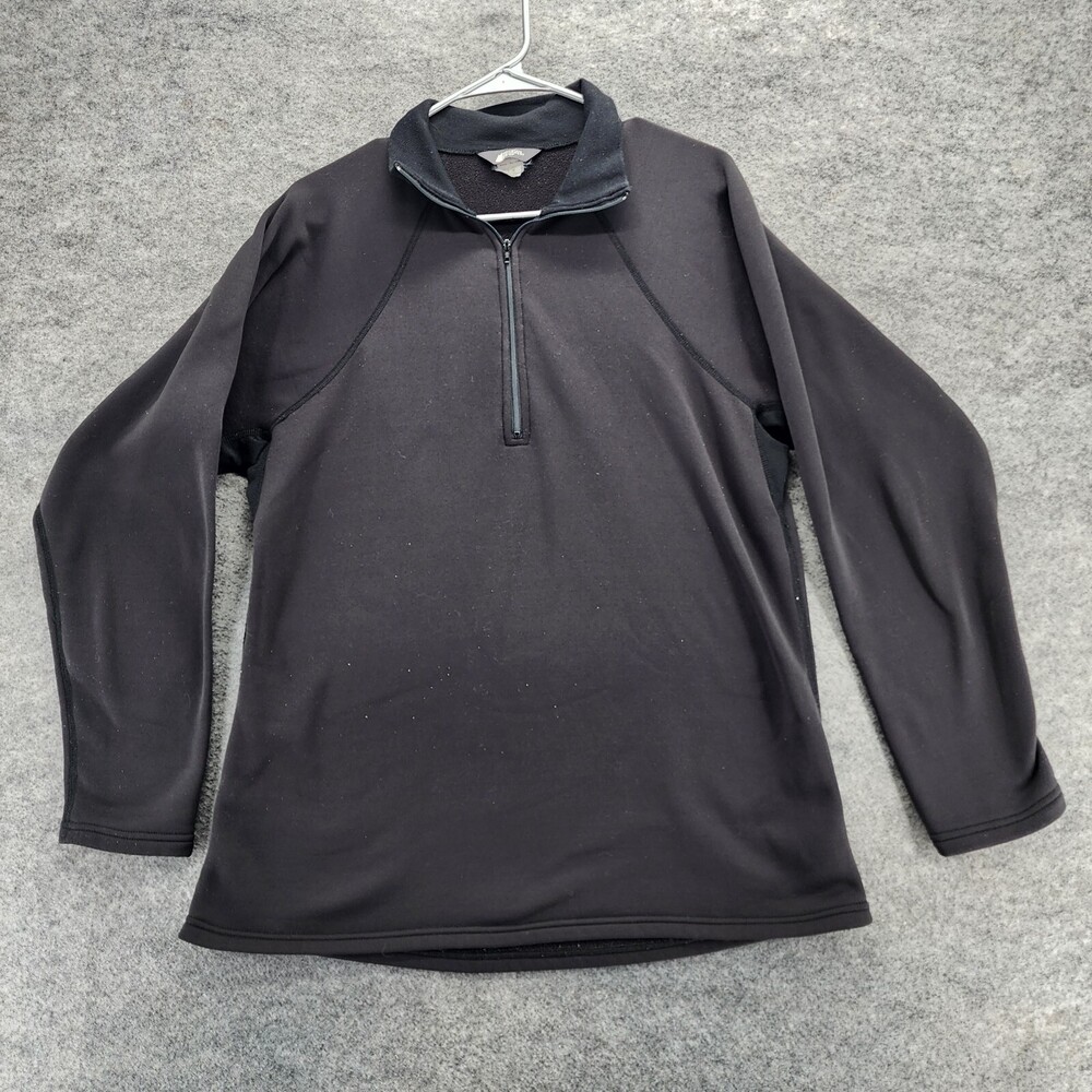 Mountain Equipment Co-Op Pullover Mens Large Quarter Zip Black Polartec